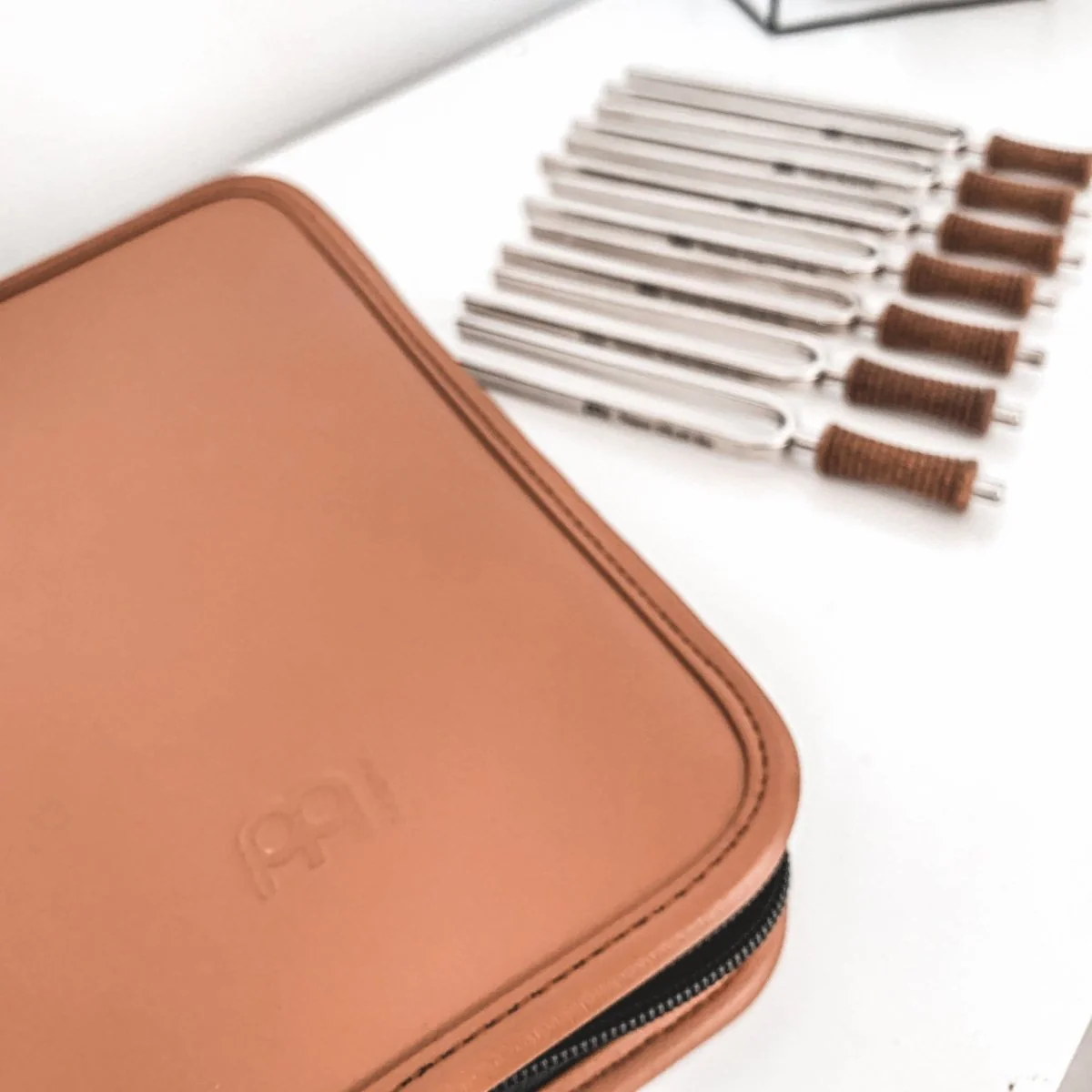 7 Chakra Healing Tuning Fork Set with Travel Case - Image 4