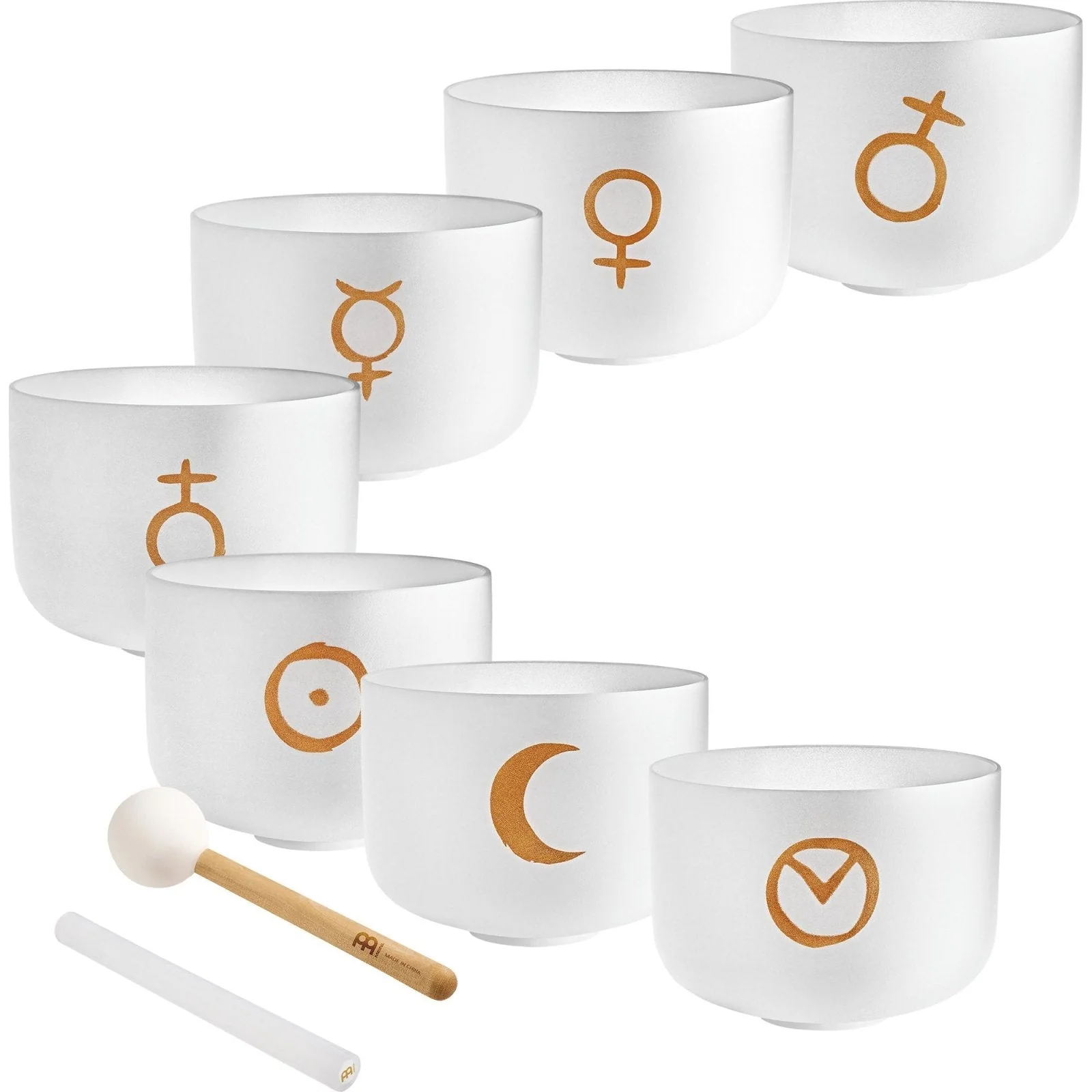 7 Planetary Crystal Singing Bowls - Cosmic Chakra Set - Image 6