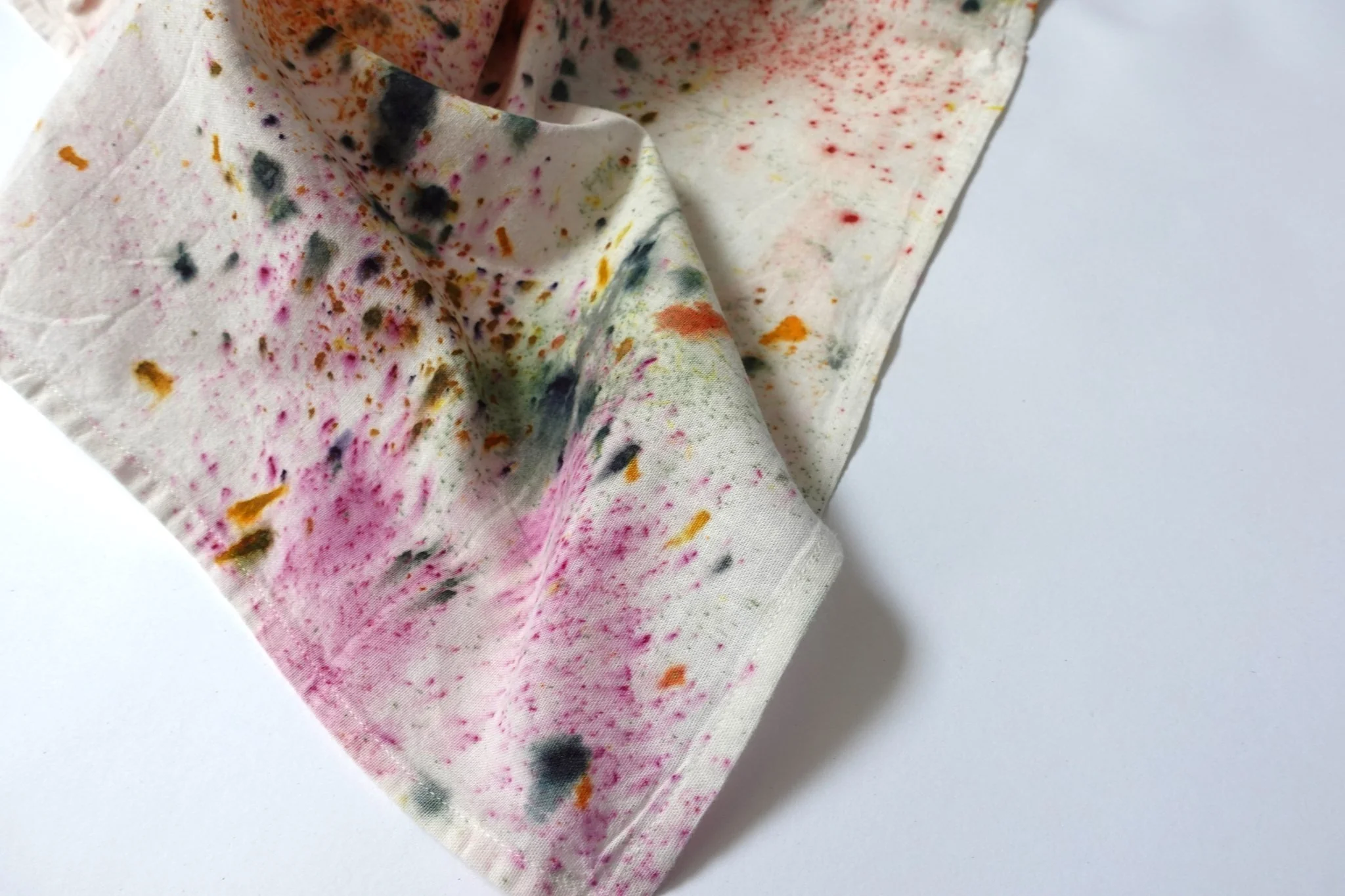 Abstract Botanically Dyed Recycled Cotton Tea Towel - Image 4