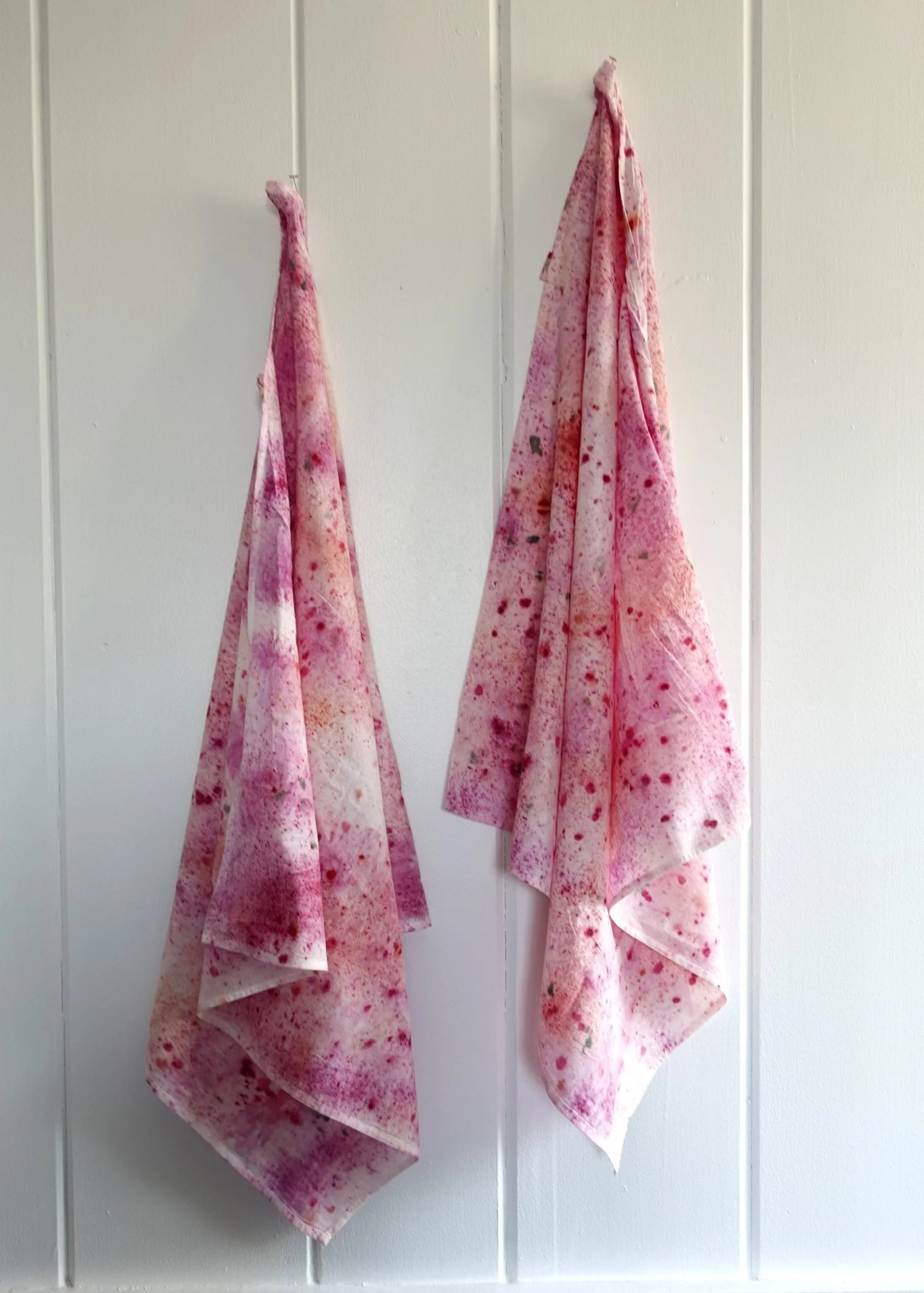 Abstract Botanically Dyed Recycled Cotton Tea Towel - Image 6