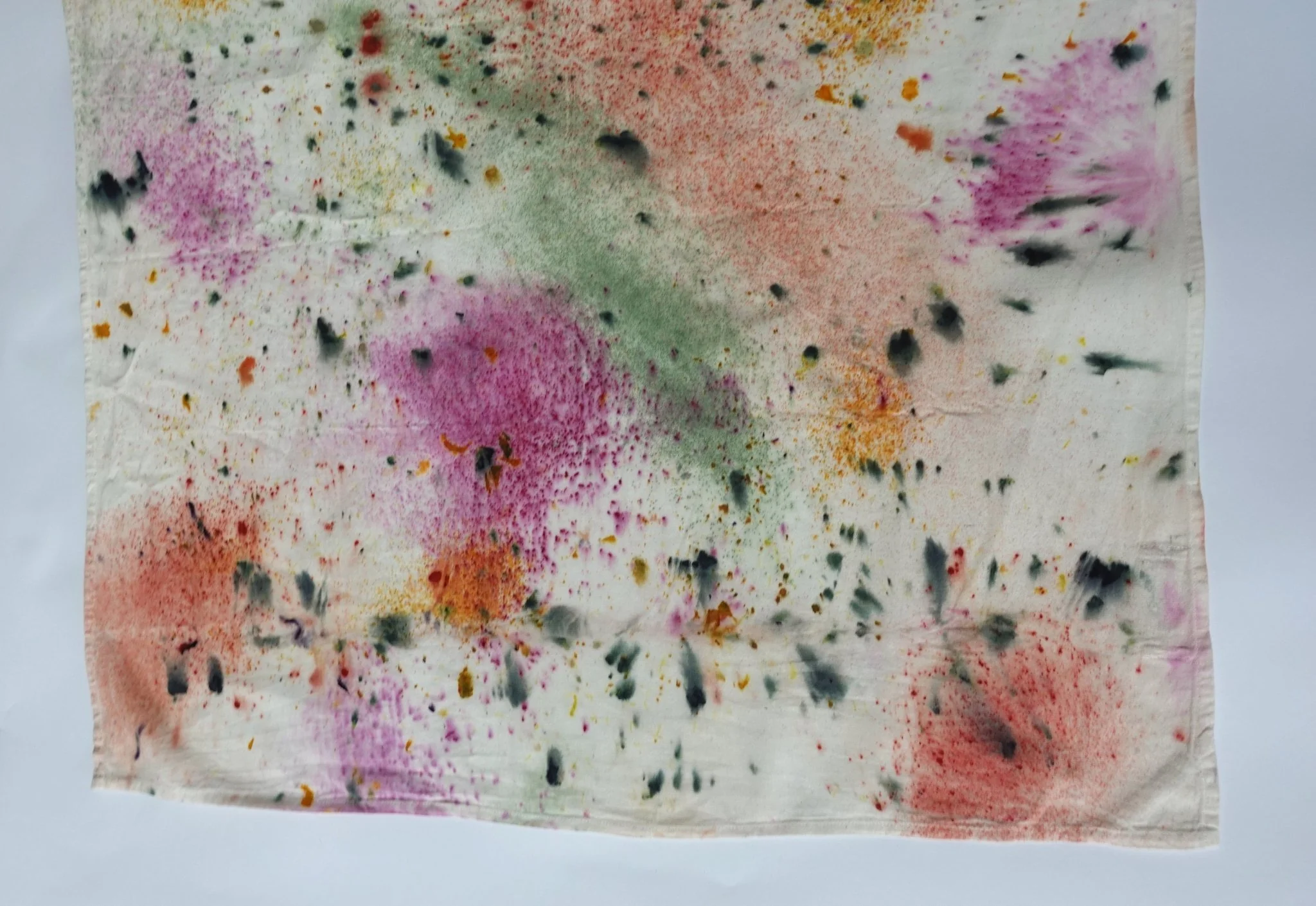 Abstract Botanically Dyed Recycled Cotton Tea Towel - Image 9