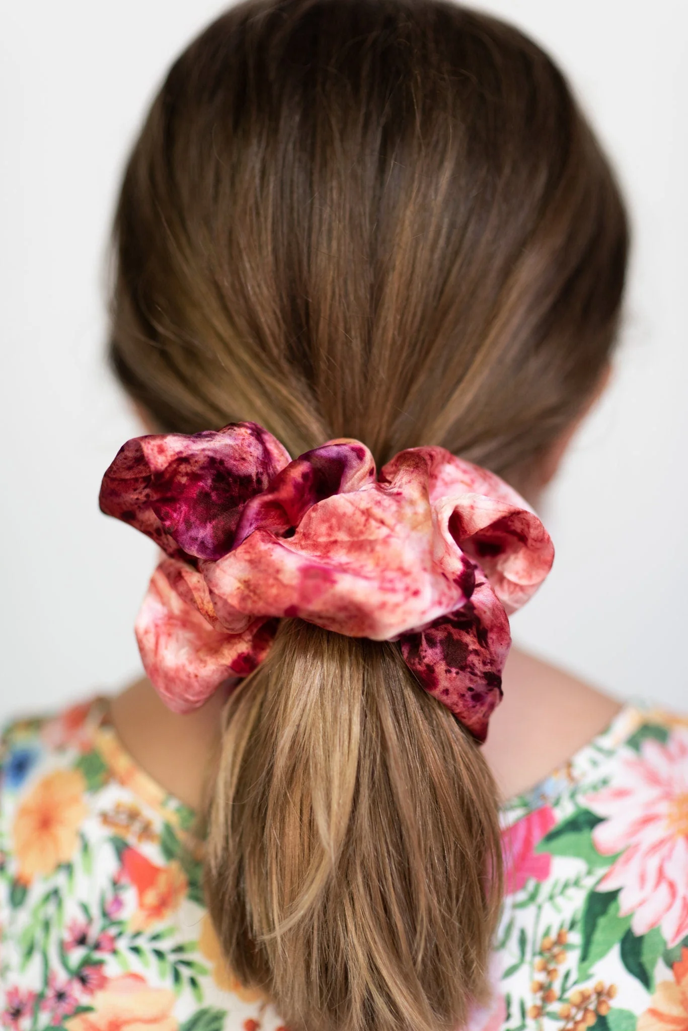 Botanically Dyed Silk Hair Scrunchie - Image 3