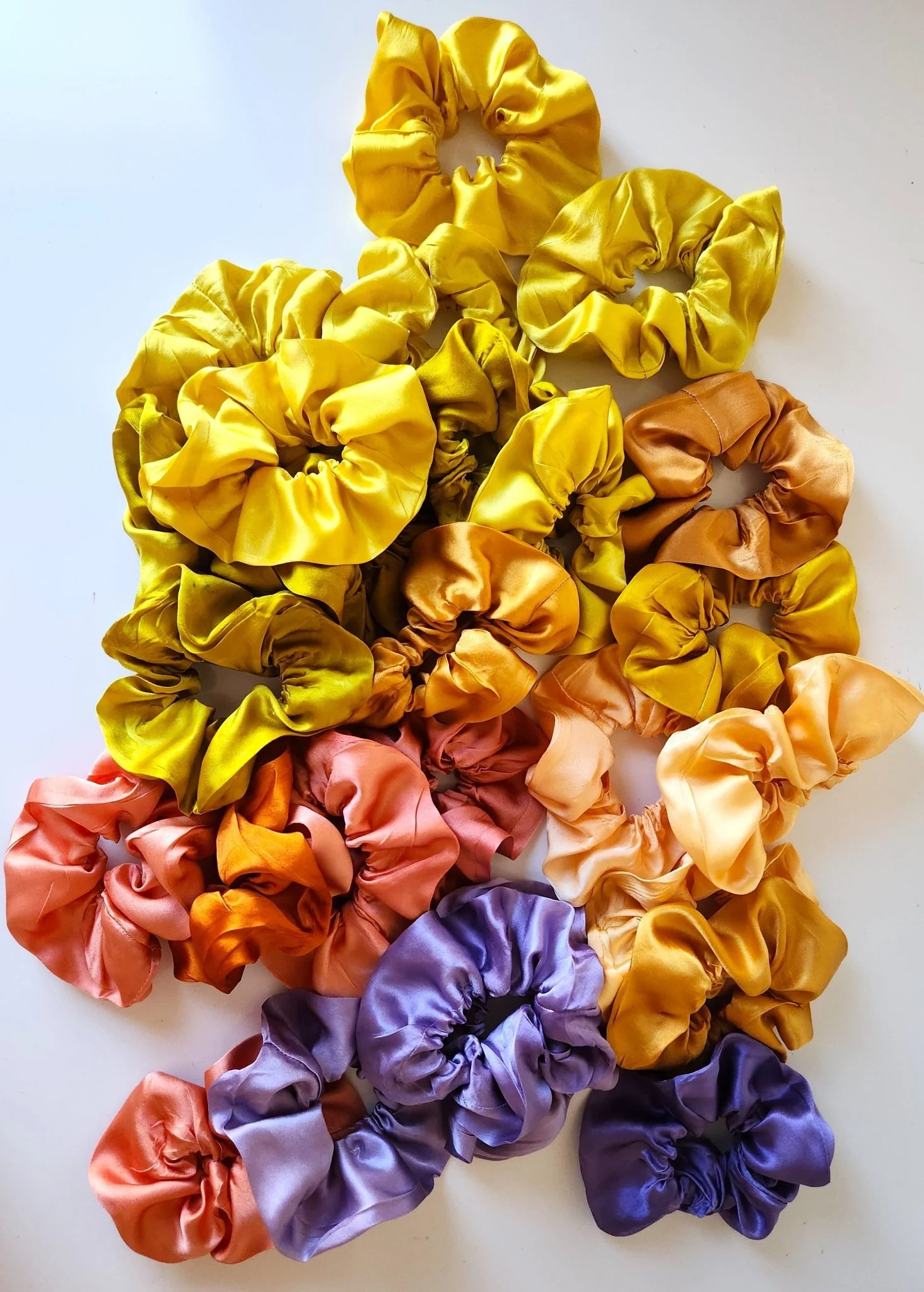 COLOR POP! Solid Botanically Dyed Silk Hair Scrunchie - Image 3