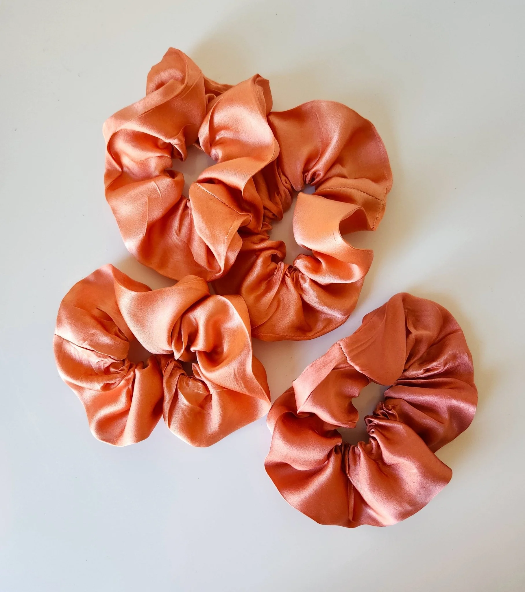 COLOR POP! Solid Botanically Dyed Silk Hair Scrunchie - Image 7