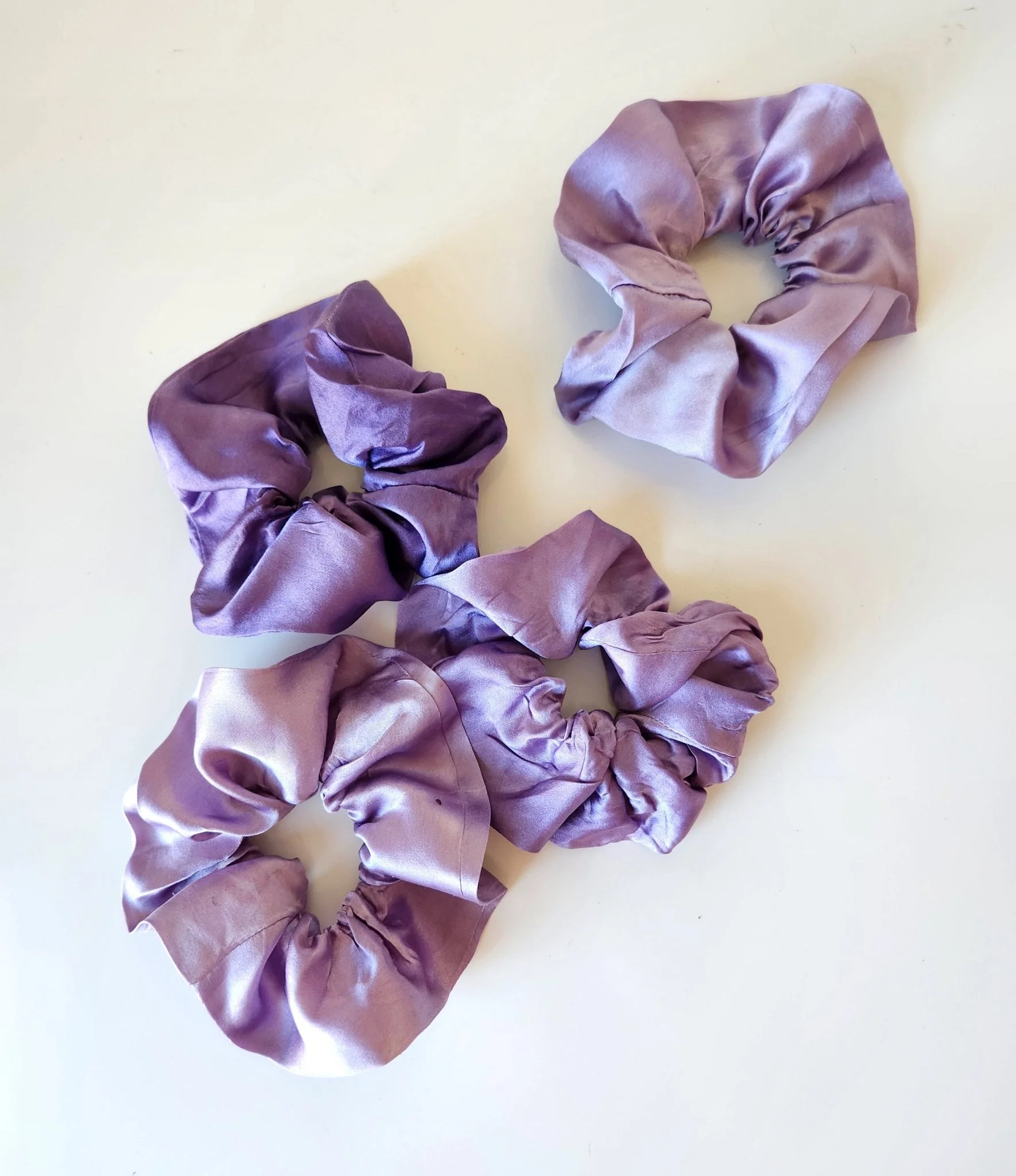 COLOR POP! Solid Botanically Dyed Silk Hair Scrunchie - Image 8