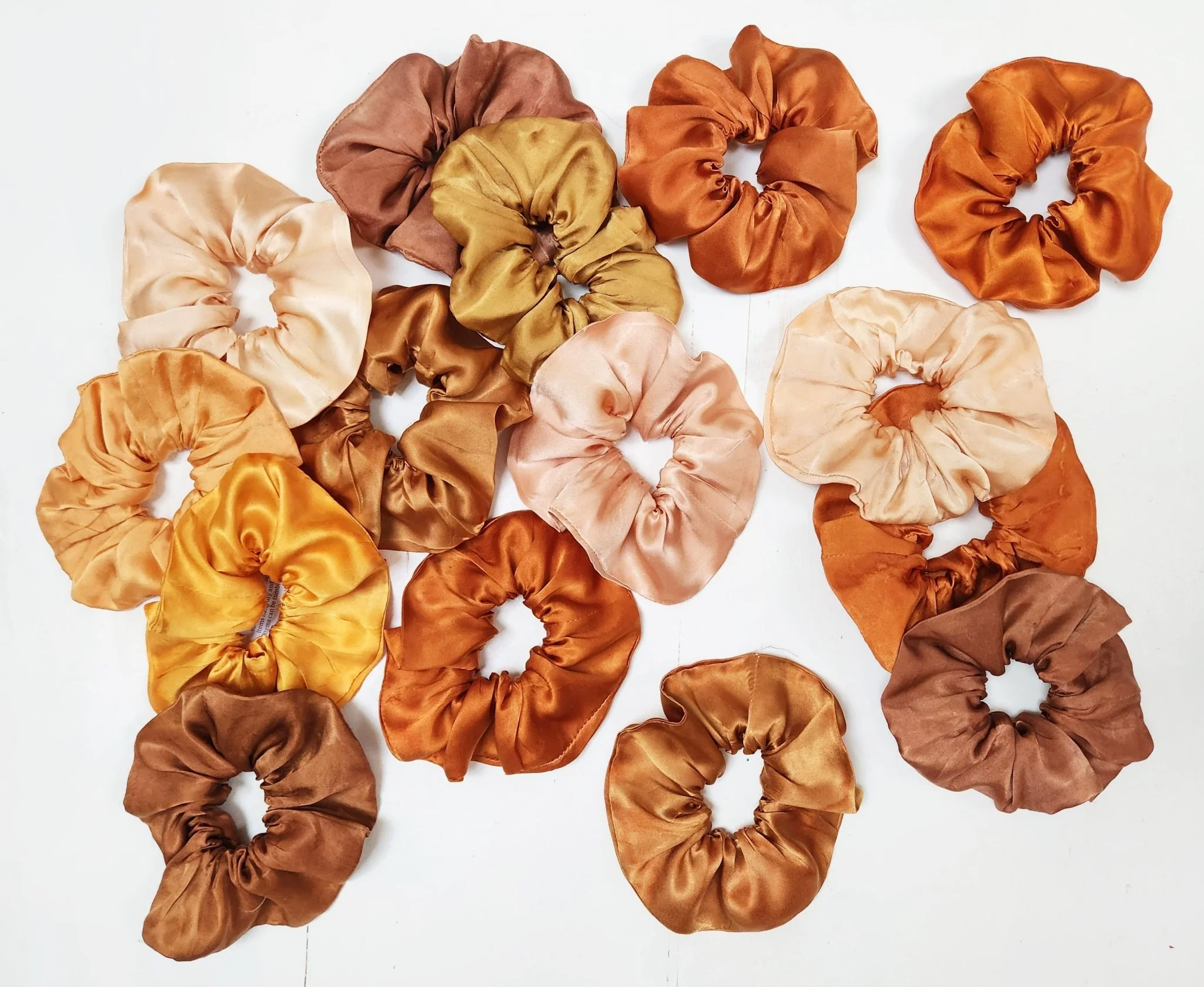 EARTH TONES Solid Botanically Dyed Silk Hair Scrunchie - Image 2