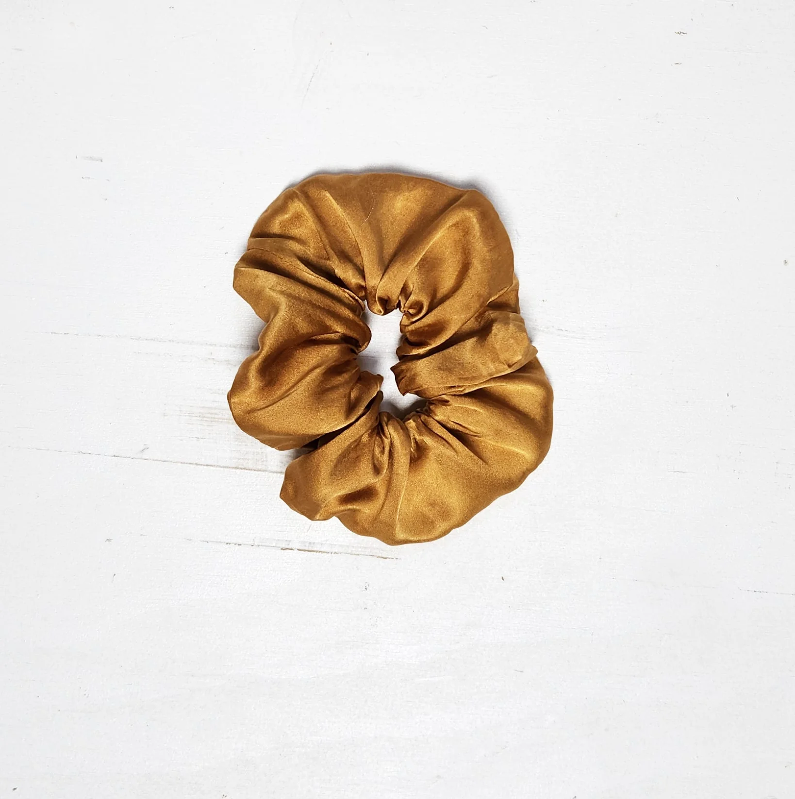 EARTH TONES Solid Botanically Dyed Silk Hair Scrunchie - Image 8