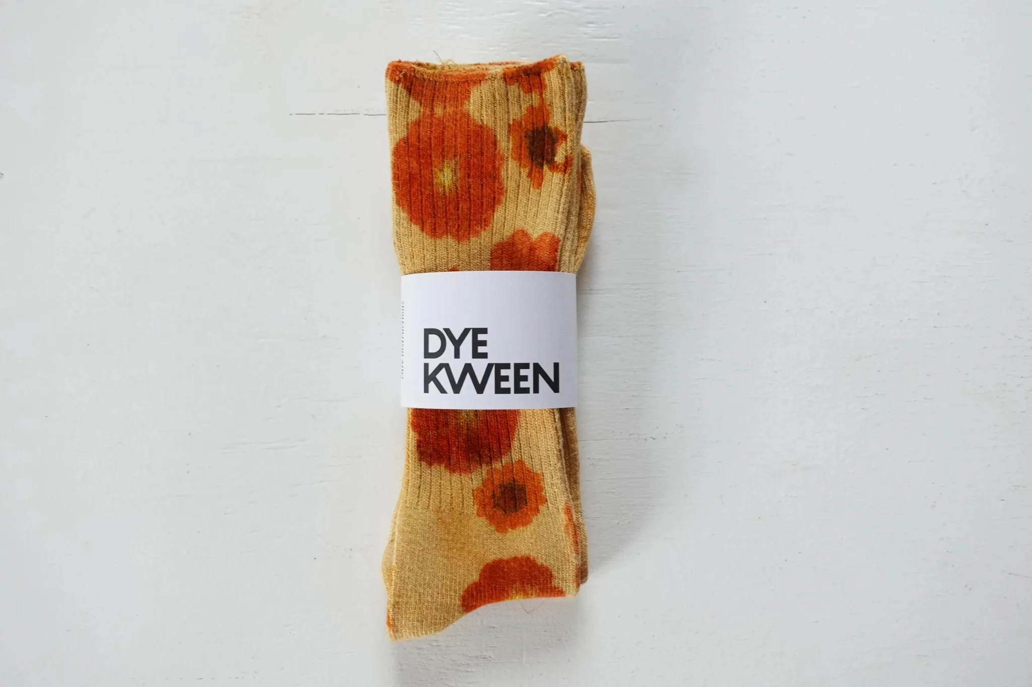 Hand-dyed Color Block Flower Power Socks - Image 5