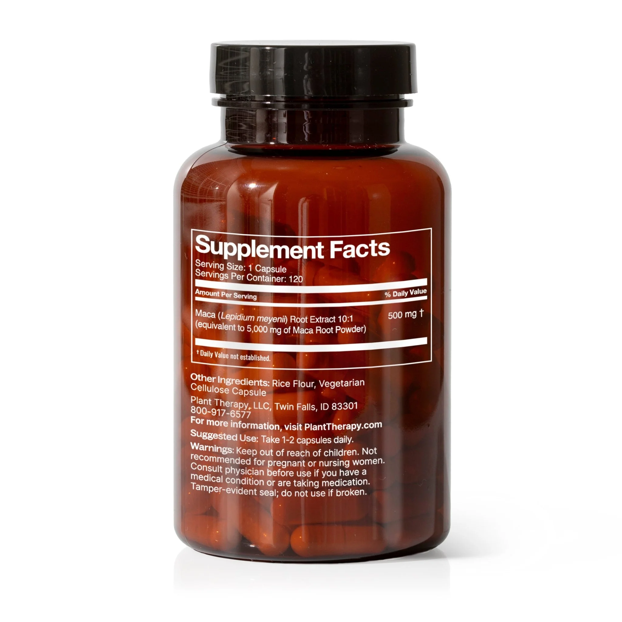 Maca Root Herbal Supplement - 120 Capsules - Image 3